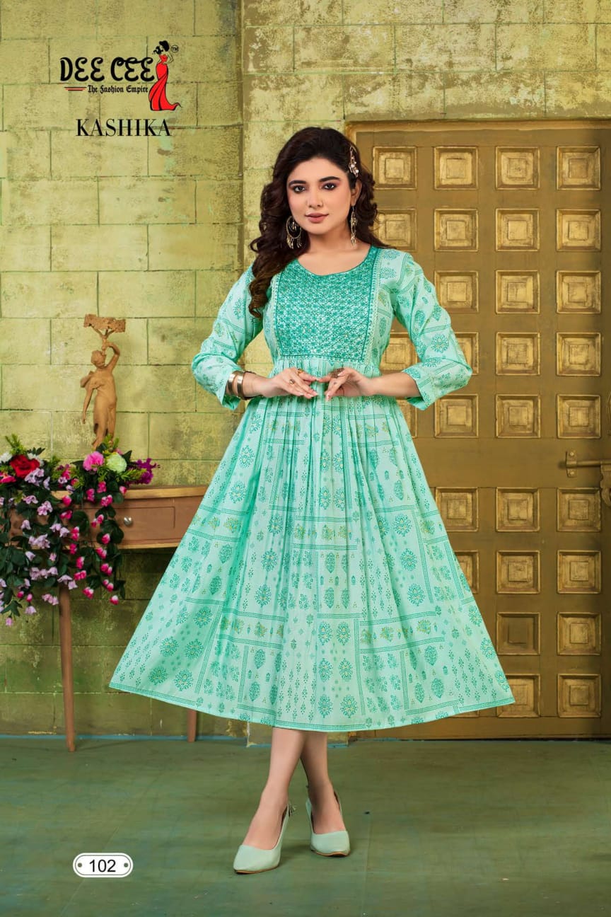 Kashika By Deecee Printed Long Kurtis Catalog